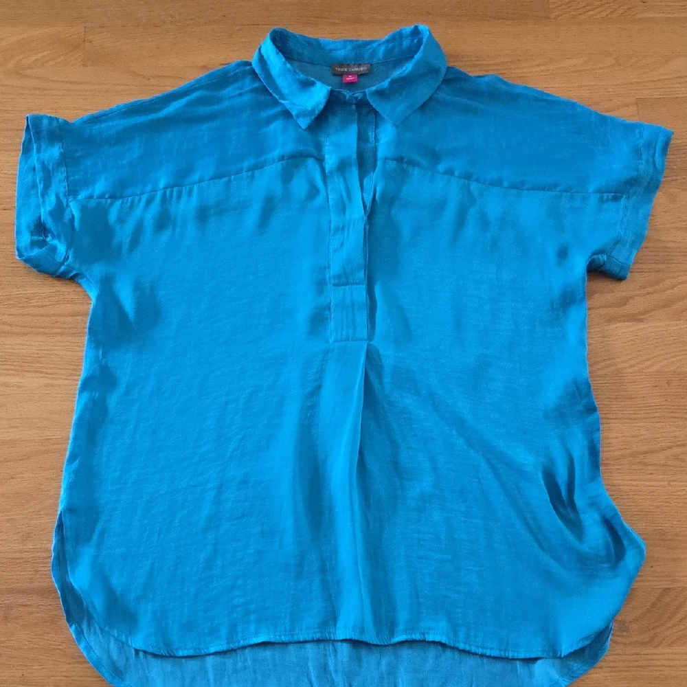Vince Camuto Vibrant Blue Button Down Shirt
